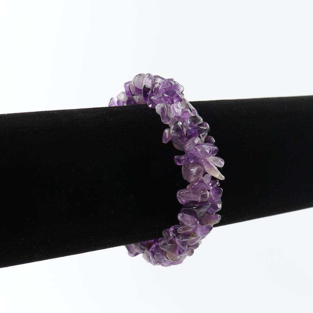 Amethyst Chips Bracelet- Crystal Wholesalers