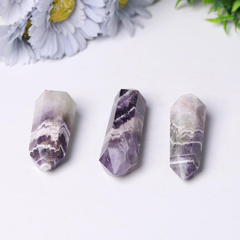 Dream Amethyst Double Point Towers Points Bulk Chevron-Amethyst Best Crystal Wholesalers