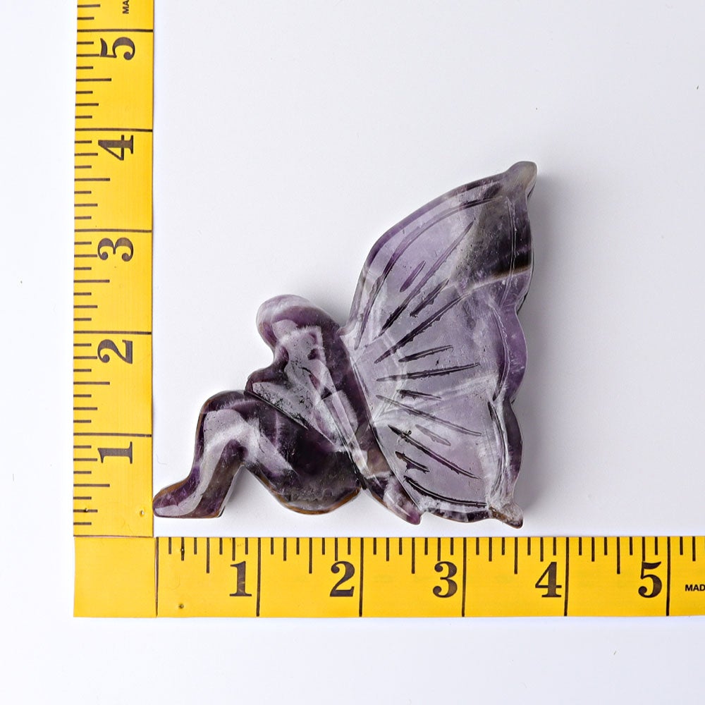 3.5" Dream Amethyst Fairy Crystal Carvings