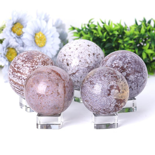 1.2"-4.0" Ocean Jasper Sphere Best Crystal Wholesalers