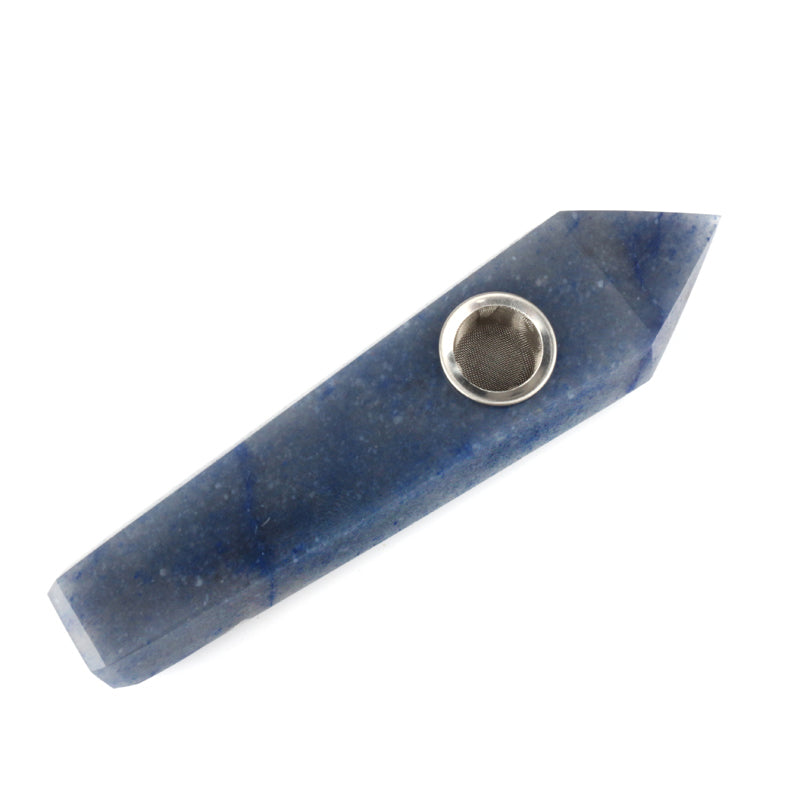 Blue aventurine Smoking Pipe wholesale support mixed customization