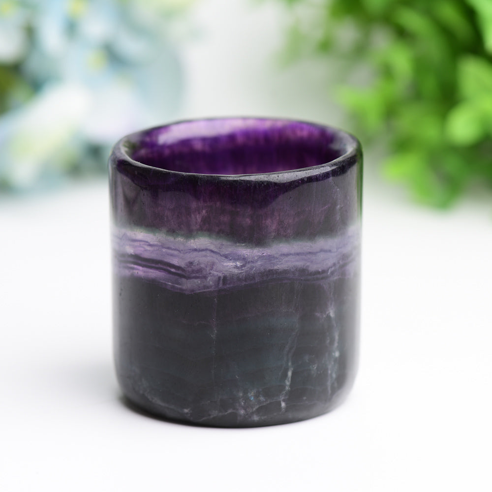 2.5" Rainbow Fluorite Cup Crystal Carving Bulk WholesaleBest Crystal Wholesalers