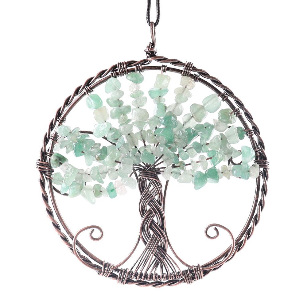 Healing Crystal Jewelry Tree of Life Wire Wrapped Pendant Best Crystal Wholesalers