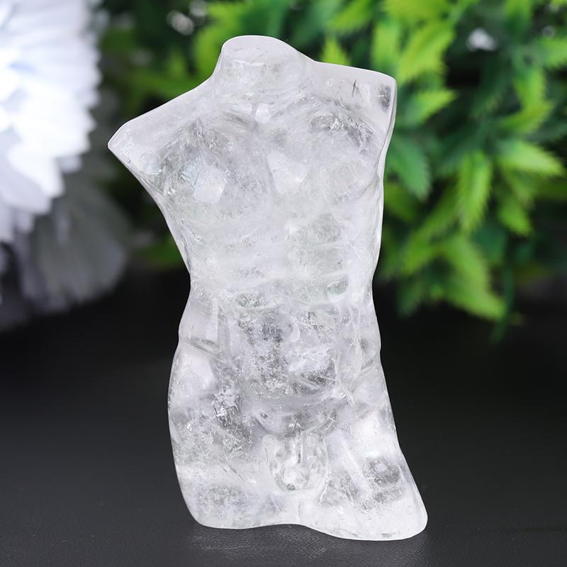 3" Clear Quartz Woman Man Model Body Crystal Carvings Best Crystal Wholesalers