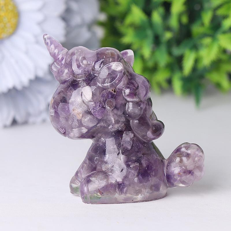 2.5"-3.0" Resin Unicorn Crystal Carvings Best Crystal Wholesalers