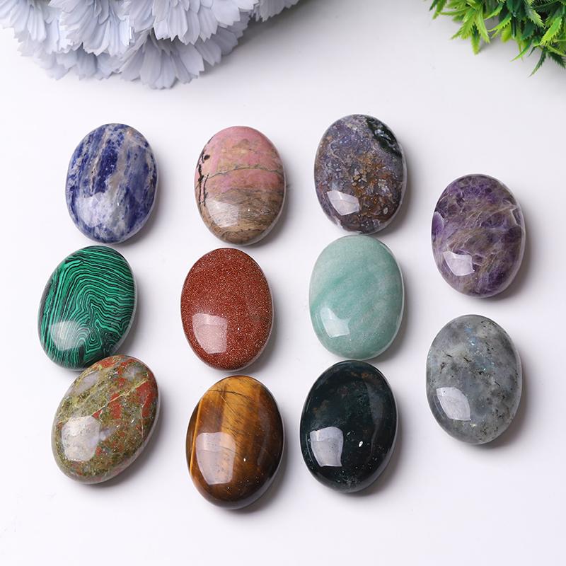 1.5*2.3" Crystal bulk tumbled stone Palm stones Best Crystal Wholesalers