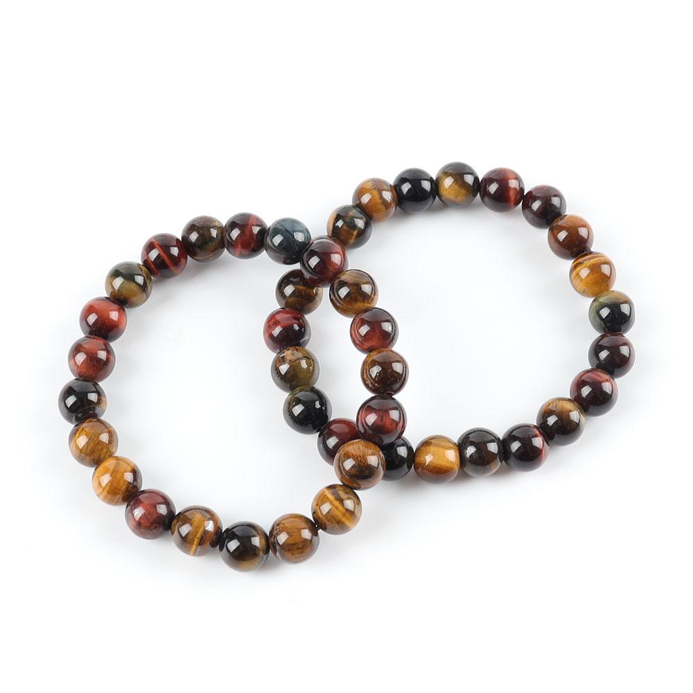 8mm Rainbow Tiger Eye Bracelet Best Crystal Wholesalers