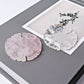 2" Rose Quartz Clear Quartz Snowflake Shape Crystal Carvings Best Crystal Wholesalers