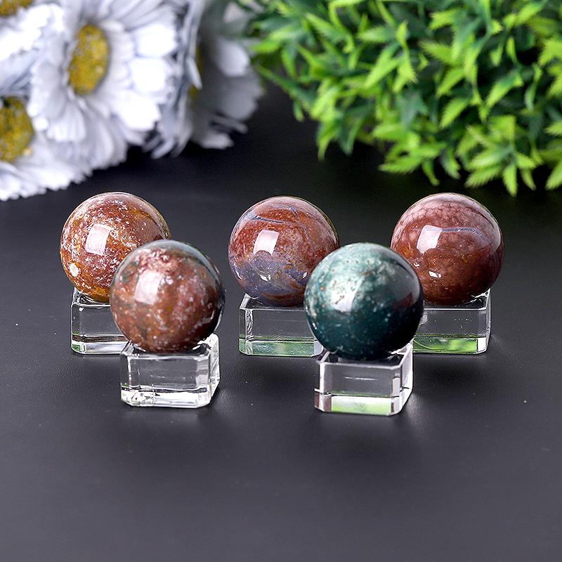 2.0"-4.0" Ocean Jasper Sphere Best Crystal Wholesalers