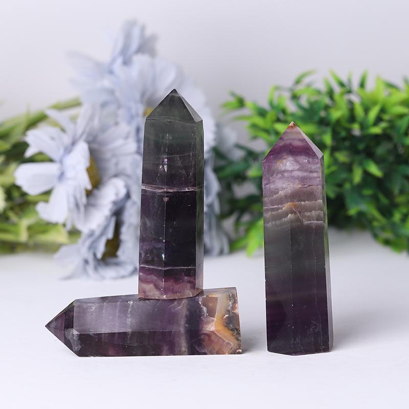 Wholesale Natural Rainbow Fluorite Towers Points Bulk for Decoration Best Crystal Wholesalers