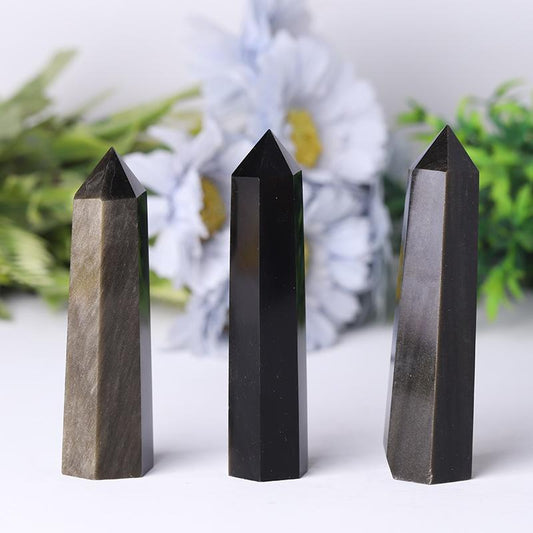 Golden Obsidian Point Healing Towers Points Bulk Best Crystal Wholesalers