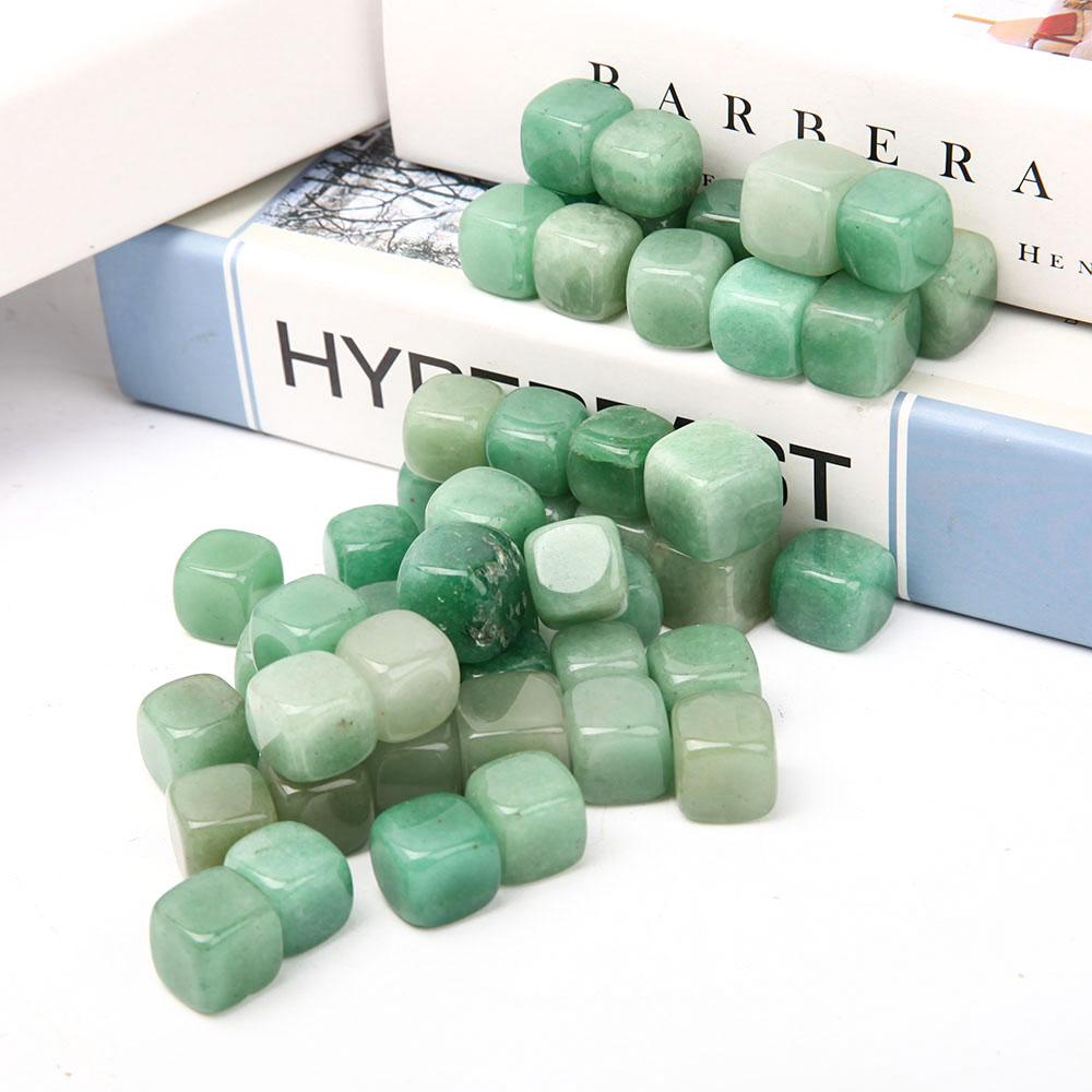 0.1kg Green Aventurine Cubes bulk tumbled stone Best Crystal Wholesalers