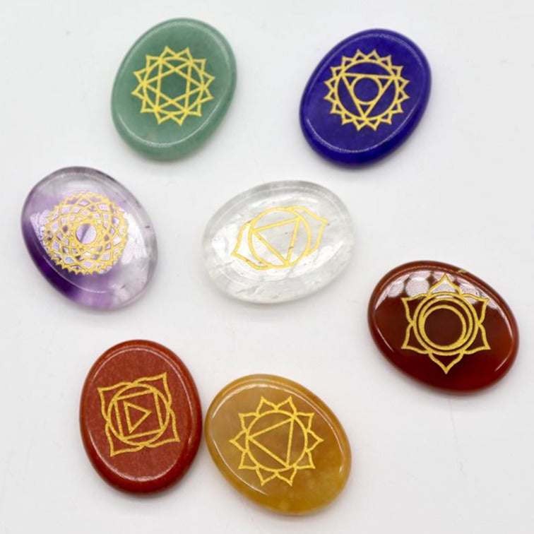 7 Chakra Worry Stones Bulk Best Crystal Wholesalers