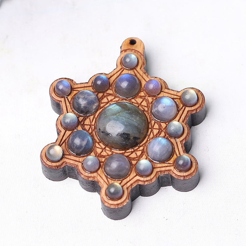 Wooden Chakra Crystal Pendant Best Crystal Wholesalers