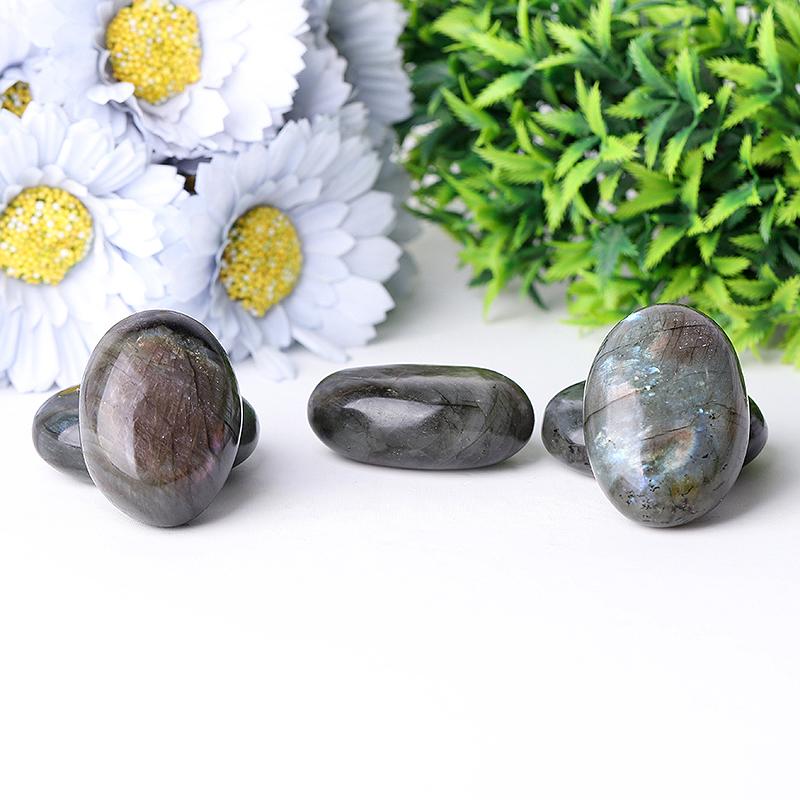 1.5"-2.0" Labradorite bulk tumbled stone Palm stones Best Crystal Wholesalers