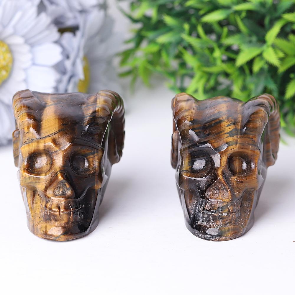 Tiger Eye Crystal Skull Carvings Best Crystal Wholesalers