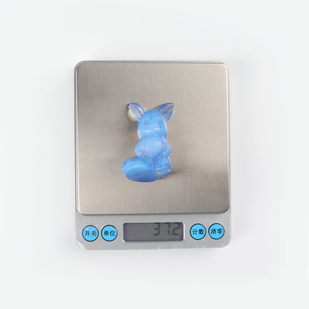 1.95" Blue Opalite Pokemon Evee Crystal Carvings Best Crystal Wholesalers