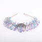 Raw Quartz Crystal Crown with Silver Moon Decor #1 Best Crystal Wholesalers