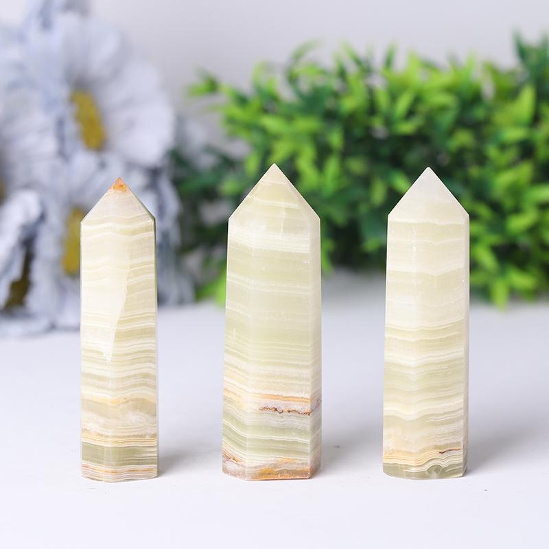 Wholesale Natural Crystal Towers Points Bulk Green Afghan Jade Points Best Crystal Wholesalers