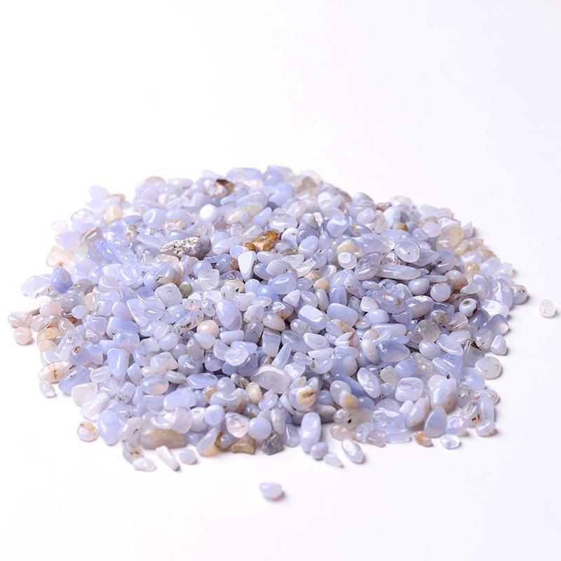 0.1kg 7mm-9mm Blue Lace Agate Crystal Chips Best Crystal Wholesalers