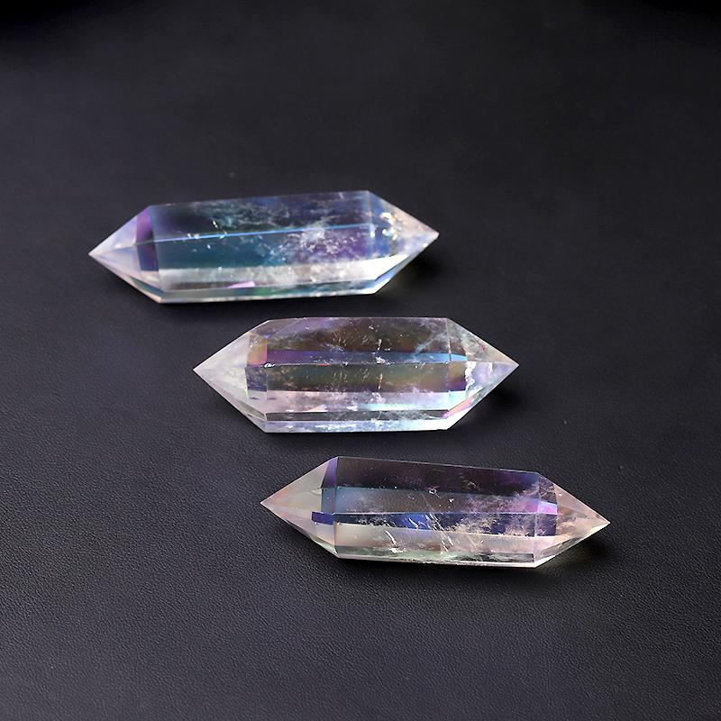 Aura Clear Quartz Double Terminated Towers Points Bulk Best Crystal Wholesalers