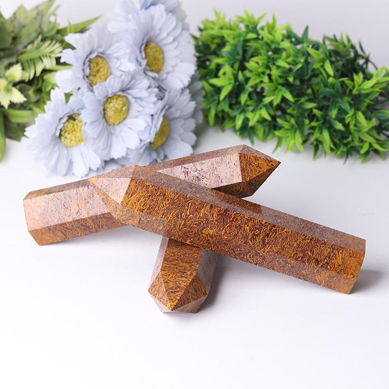 7.5'' High Quality Calligraphy Jasper Towers Points Bulk for Healing Best Crystal Wholesalers