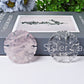 2" Rose Quartz Clear Quartz Snowflake Shape Crystal Carvings Best Crystal Wholesalers