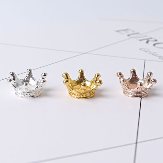 Set of 3 Mini Metal Crown Design Stand Best Crystal Wholesalers