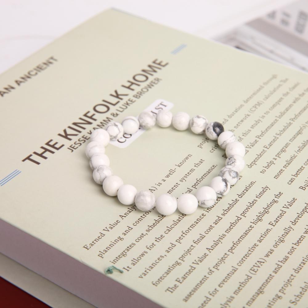 8mm Howlite Crystal Bracelet Best Crystal Wholesalers