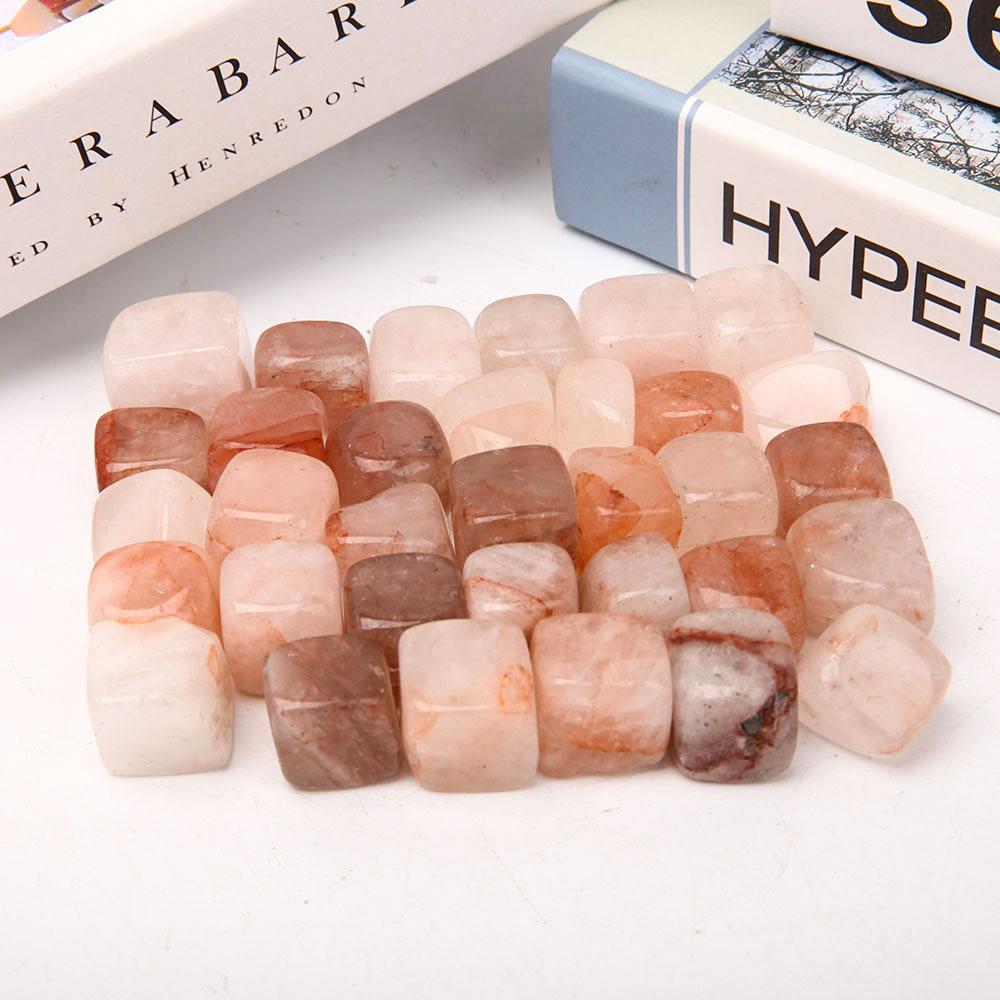 0.1kg Fire Quartz Cubes Bag bulk tumbled stone Best Crystal Wholesalers