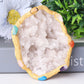 4" Druzy Clear Quartz Chakra Bowl Free Form Bulk Best Crystal Wholesalers