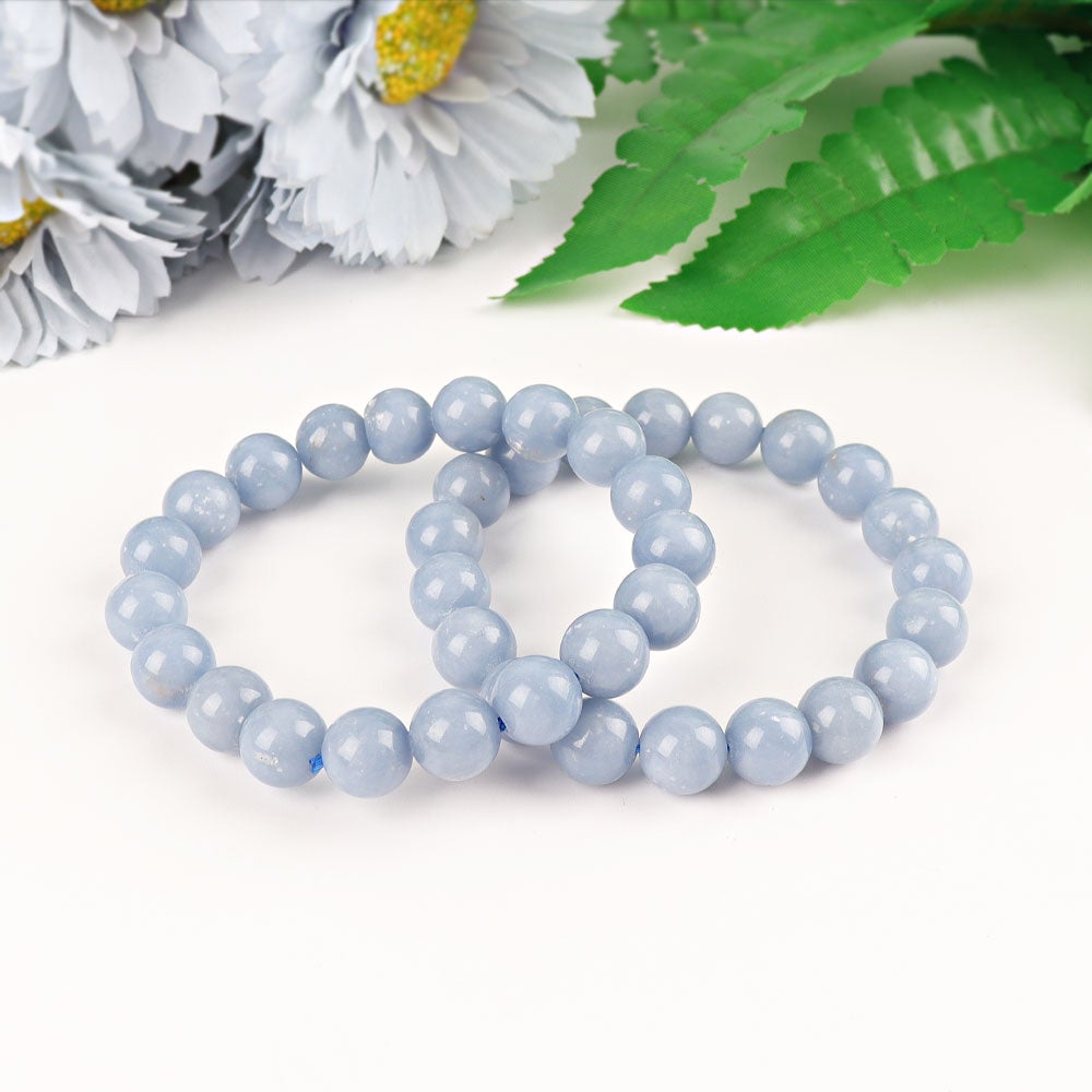 Angelite 10mm Crystal Bracelet for bulk price & Free Shipping