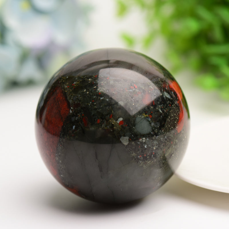 2.5"-3.0" Africa Blood Stone Crystal Sphere Bulk Crystal wholesale suppliers