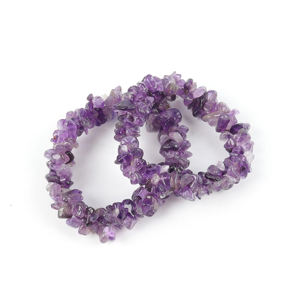 Amethyst Chips Bracelet- Crystal Wholesalers