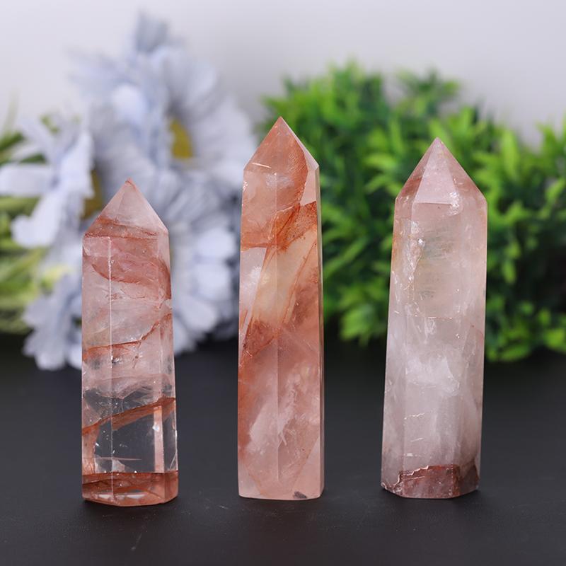 Natural High Quality Fire Quartz Towers Points Bulk Healing Crystal