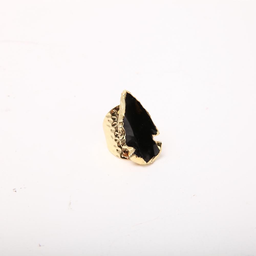 Black Obsidian Handmade Crystal Ring Best Crystal Wholesalers