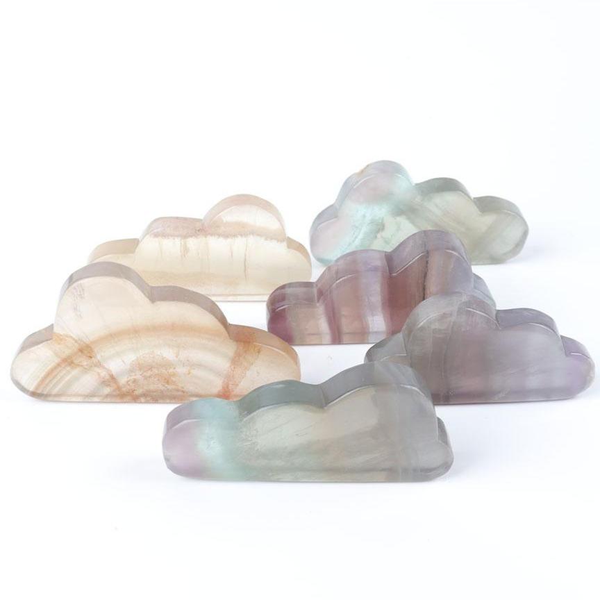 Fluorite Cloud Shape Carvings Model Bulk Best Crystal Wholesalers