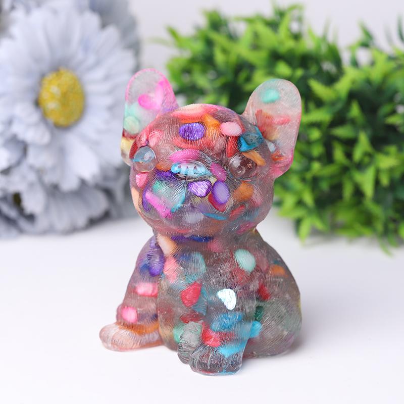 4" Resin French Bulldog Crystal Carvings Best Crystal Wholesalers