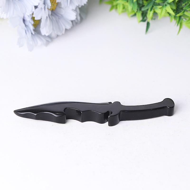 6" Hot Sale Black Obsidian Knife Carvings Model Bulk Best Crystal Wholesalers