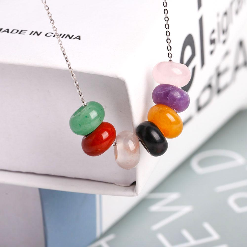 Donuts Shape Chakra Crystal Necklace Jewelry Best Crystal Wholesalers