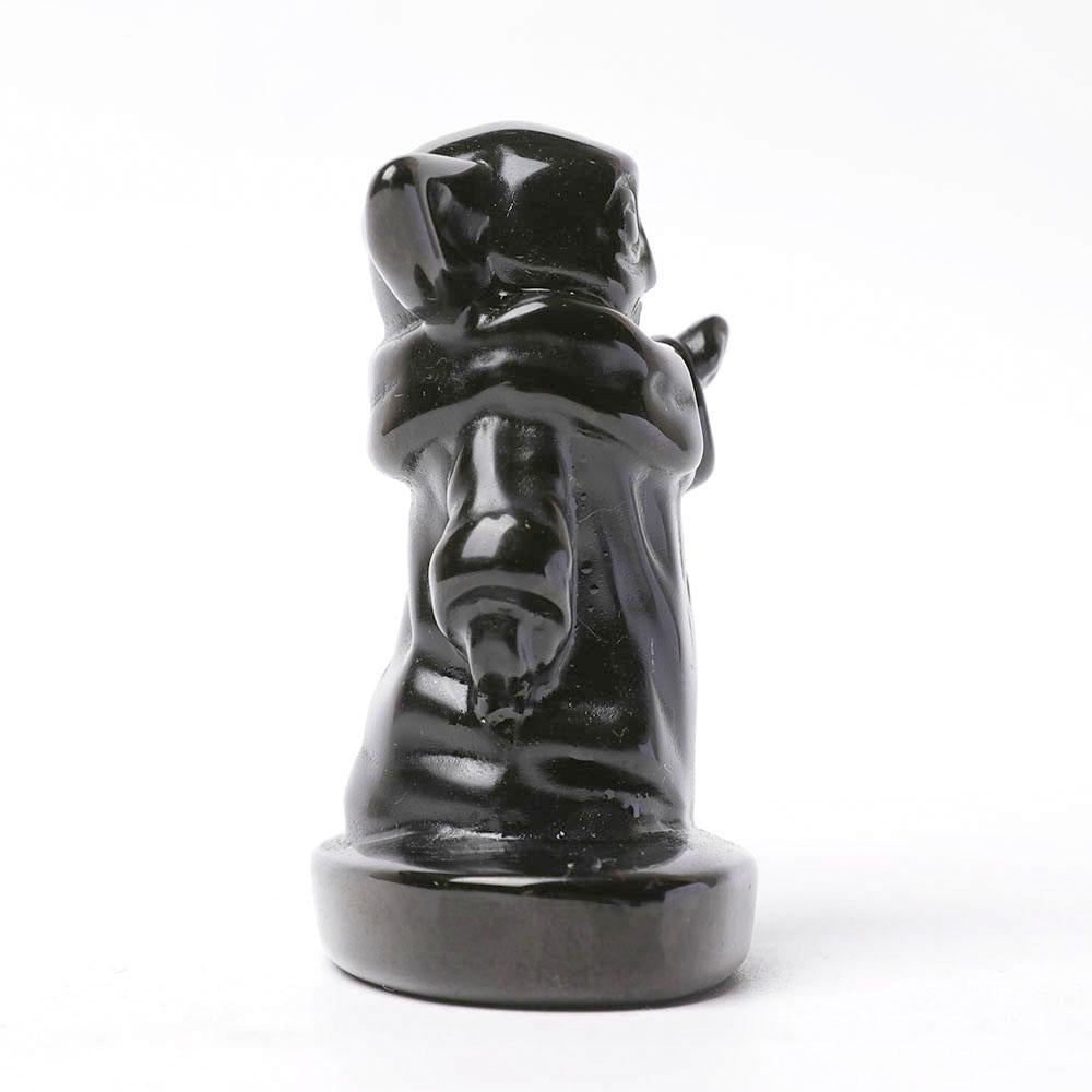 Black Obsidian Master Yoda Crystal Carvings Cartoon Bulk Cartoon BulkBest Crystal Wholesalers