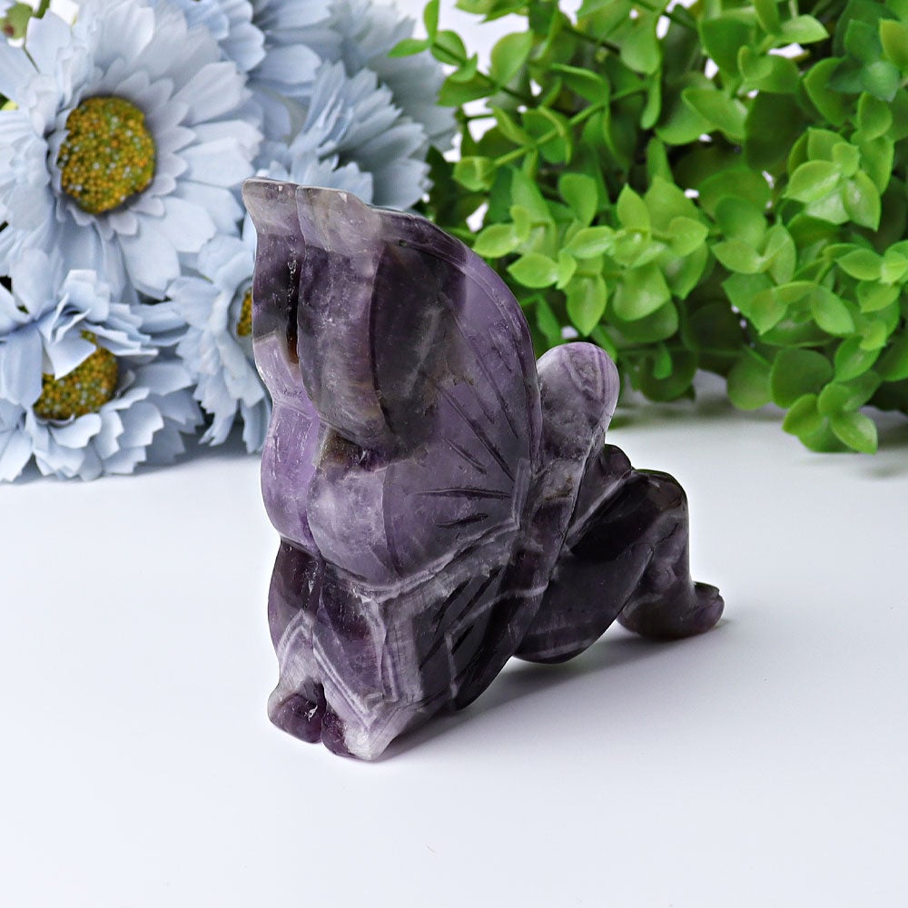 3.5" Dream Amethyst Fairy Crystal Carvings