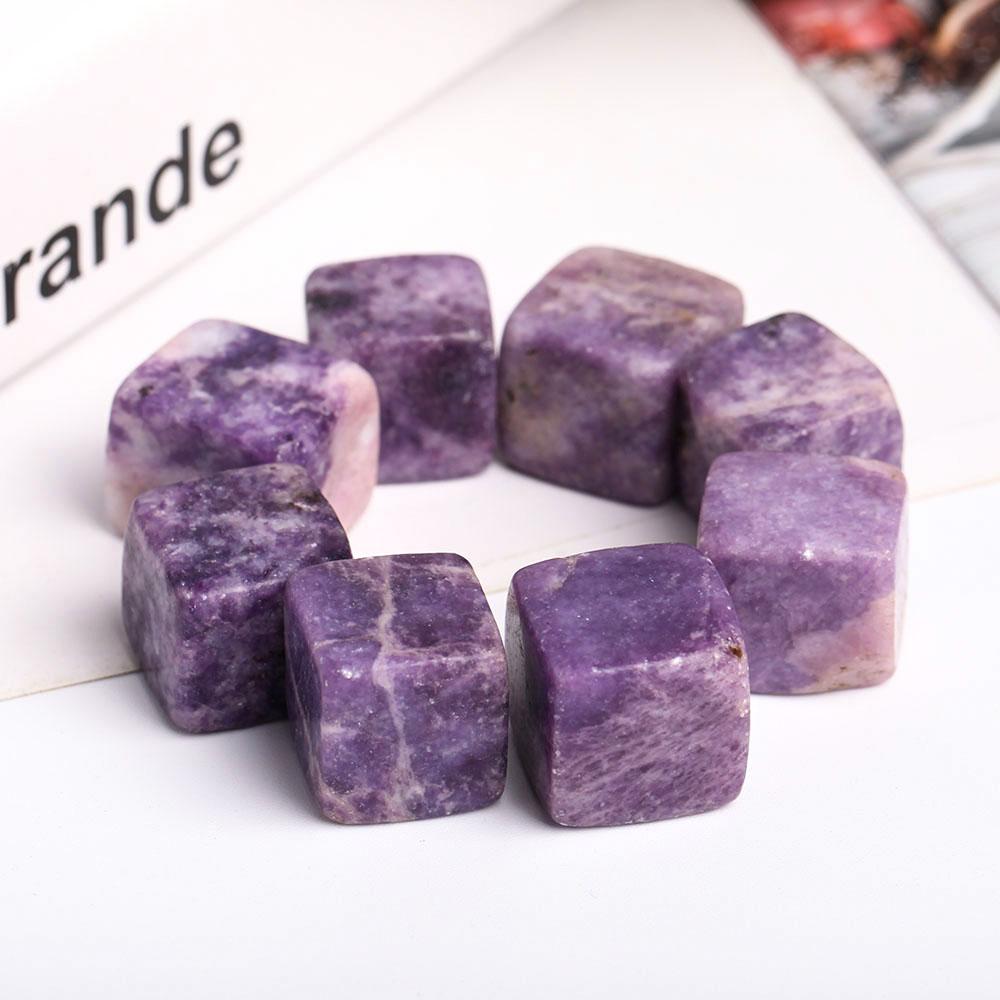 0.1kg Lepidolite Crystal Cubes bulk tumbled stone Best Crystal Wholesalers