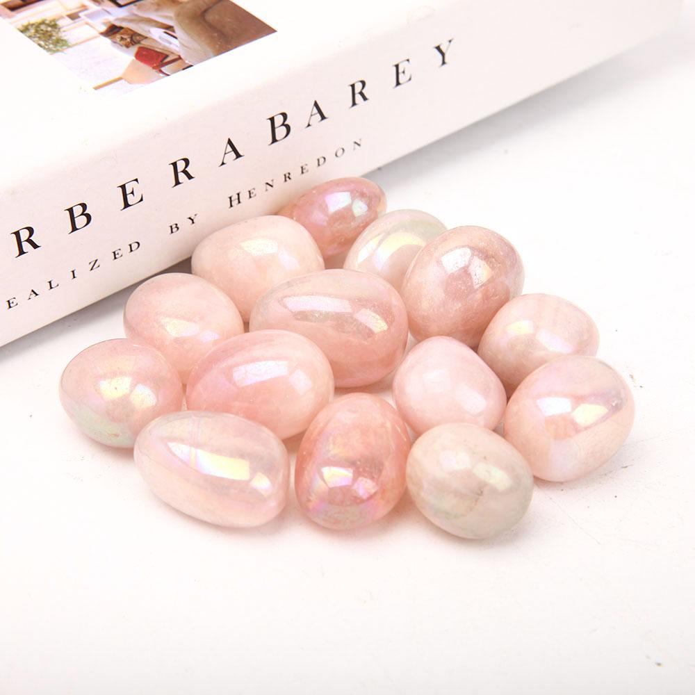 0.1kg Aura Pink Crystal bulk tumbled stone Best Crystal Wholesalers