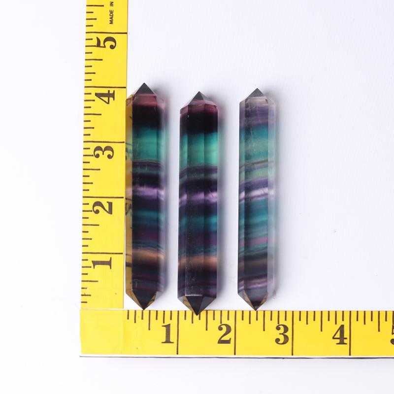 4" High Quality Rainbow Fluorite Double Terminated Towers Points Bulk for Healing Best Crystal Wholesalers