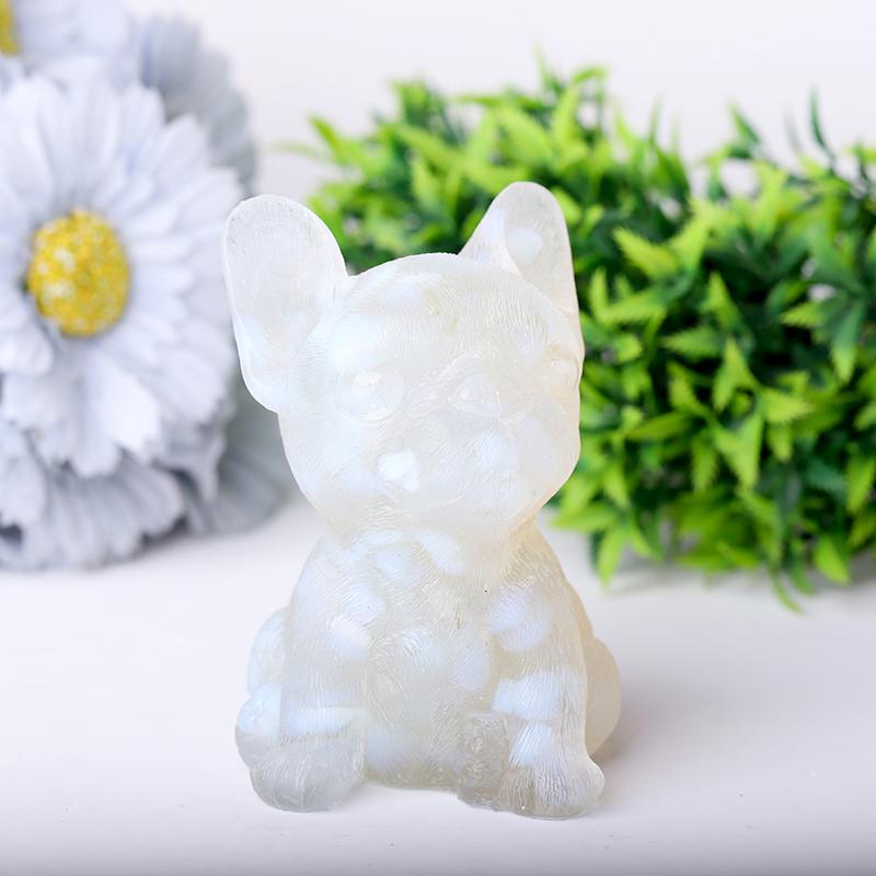 4" Resin French Bulldog Crystal Carvings Best Crystal Wholesalers