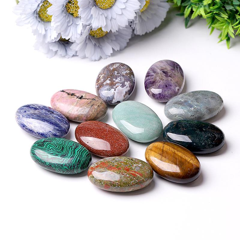 1.5*2.3" Crystal bulk tumbled stone Palm stones Best Crystal Wholesalers