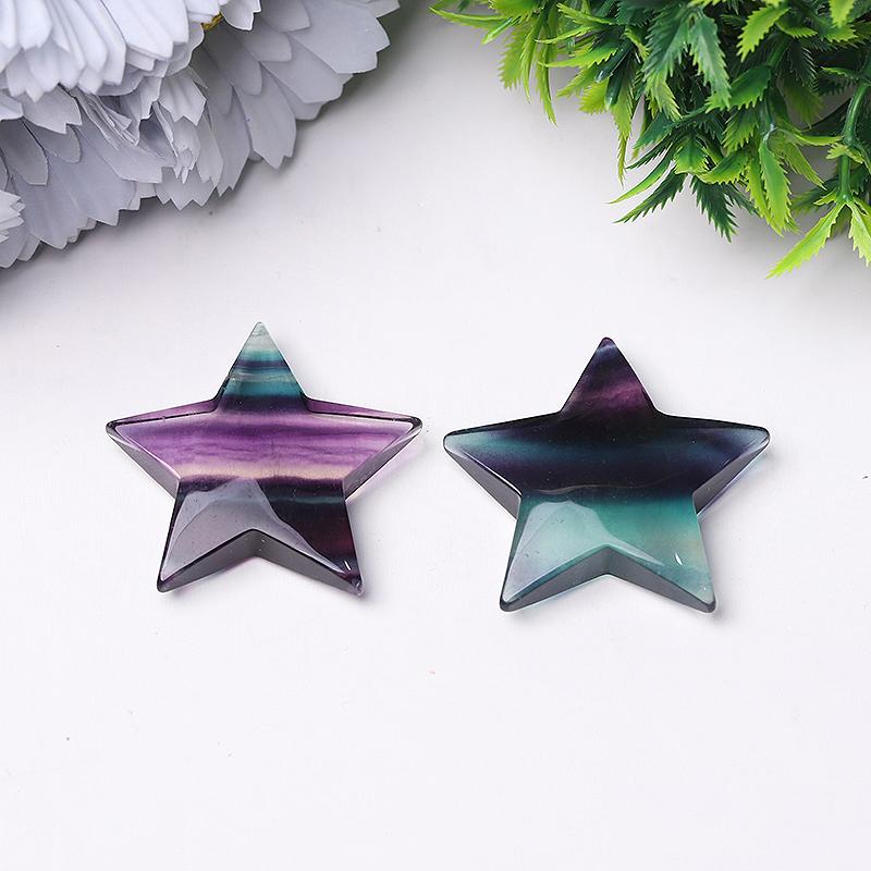 2" Fluorite Star Crystal Carvings Best Crystal Wholesalers