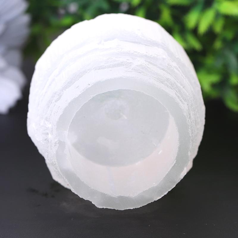 2.5" Selenite Tower Shape Candle Holder Bulk Best Crystal Wholesalers