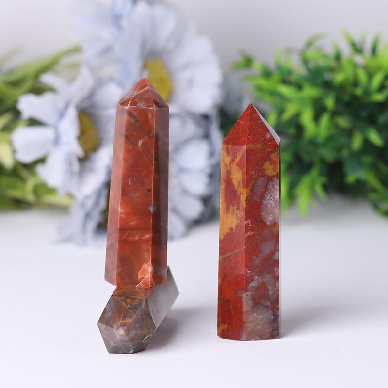 Red Jasper Point Healing Towers Points Bulk Best Crystal Wholesalers